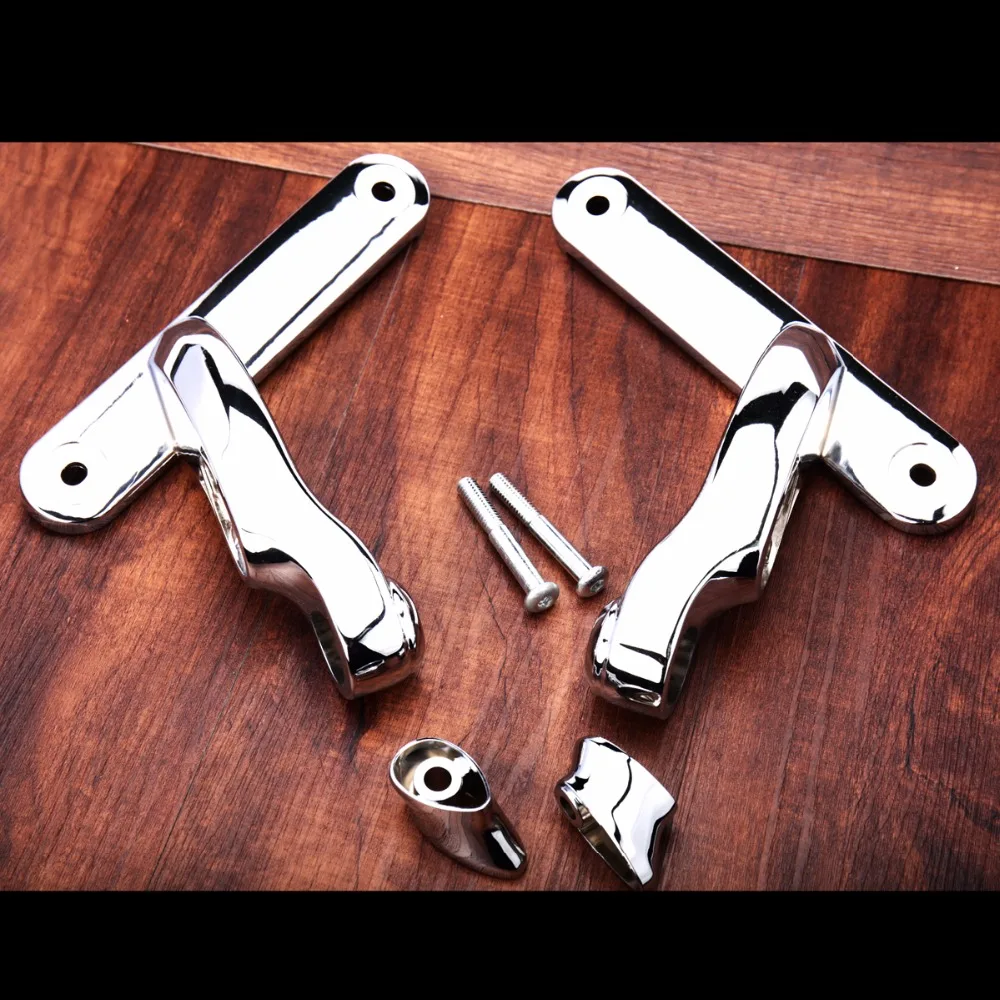 Chrome Auxiliary Lighting Brackets Kit For Harley 1996 2017 Touring