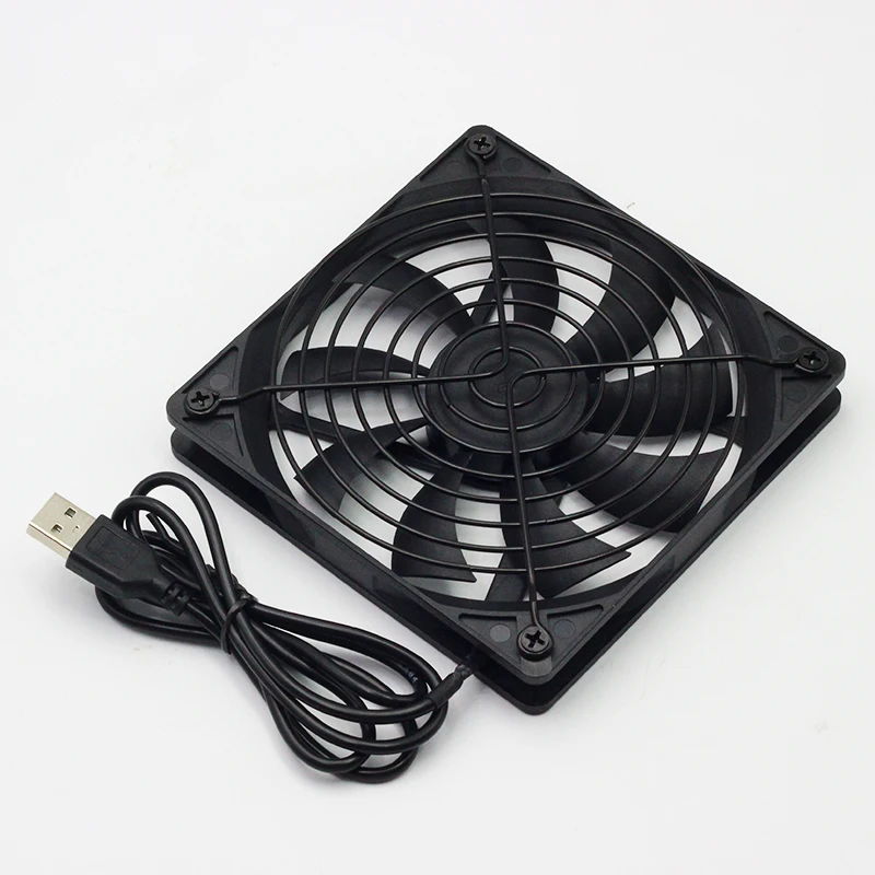 USB 7cm/8cm/12cm thin silent cooling fan, suitable for laptop/TV box