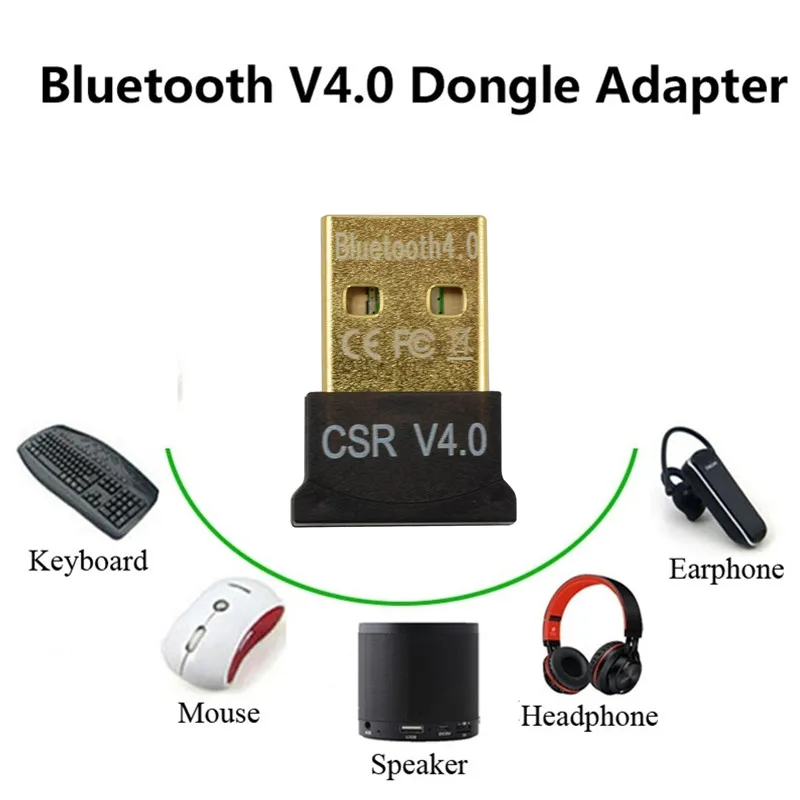 Для компьютера PC ноутбук беспроводной USB Bluetooth адаптер V4.0 Bluetooth аппаратный ключ Bluetooth передатчик Музыка Звуковой приемник адаптер