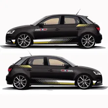 World Datong car sticker For Audi A1 30 TFSI Sportback Racing Sport Styling S Lines Decal Car Body Whole Vinyl Stickers maisy s racing car