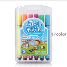 Детский рисунок 12/18/24/36/48 разных цветов с рисунками, ручка Треугольник Экологически чистые нетоксичные фломастеры