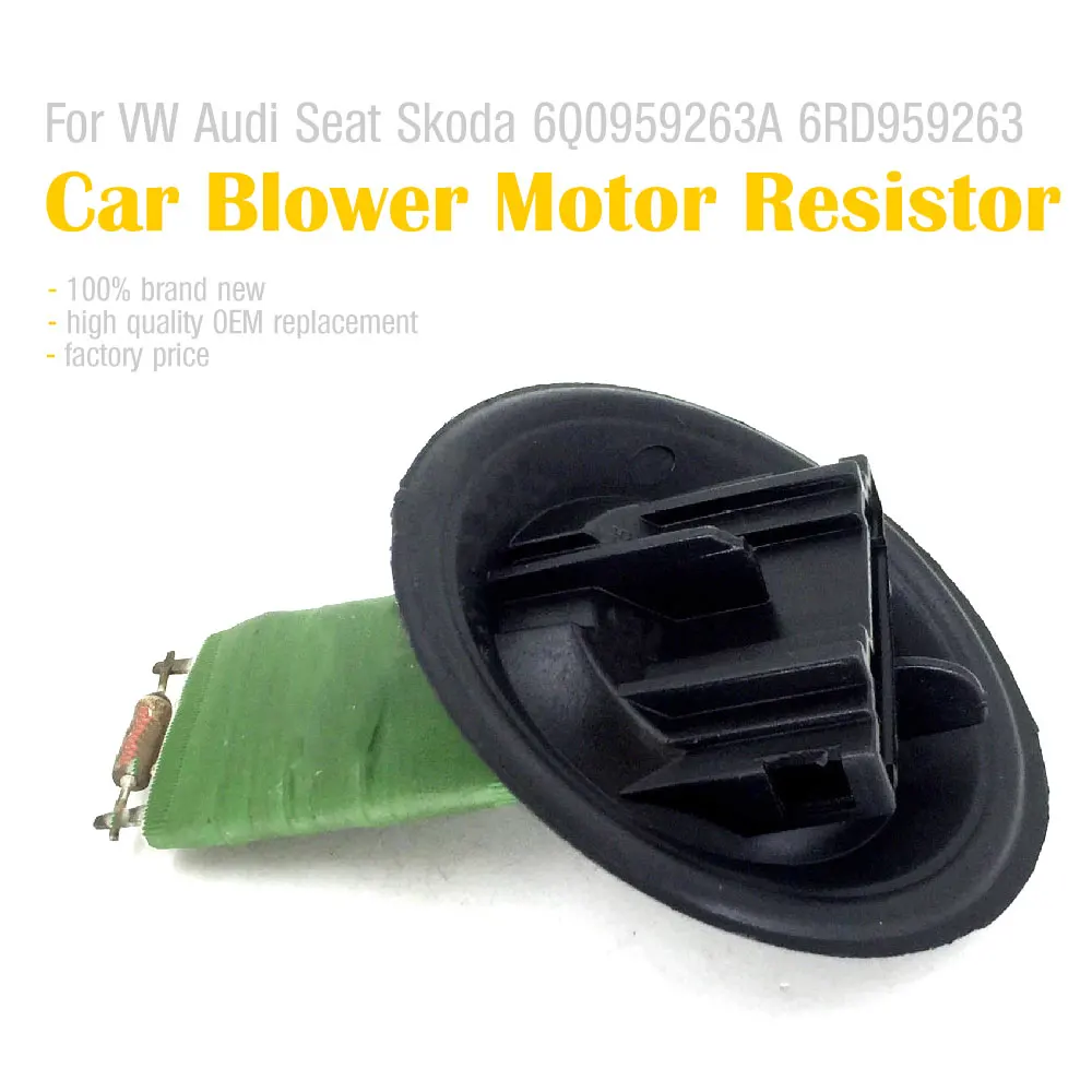 Heater Blower Motor Resistor Fan for Skoda Fabia Ibiza 5J 2007-2015 1.