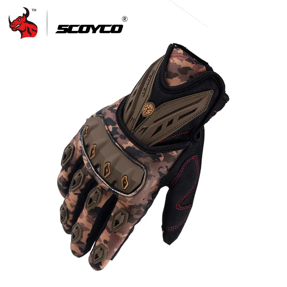 

SCOYCO Motorcycle Glove Motocross Off Road Racing Gloves Breathable Moto Gloves Injection Shell Protection Design Guantes Moto