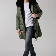 Мужские зимние меховые пальто, розничная и, черный мех, подкладка из бисера, стиль, принимаем другие цвета, меховая куртка, парка