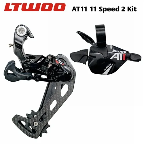 LTWOO Carbon Fibre Rear Derailleurs+ AT11/1x11 Speed Trigger Shifter, 11s for MTB Compatible with 52T Cassette, M7000 M8000 - Цвет: SL and  RD