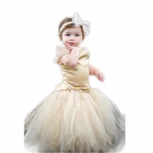2016 Elegant Hand woven Baby Girls Tutu Dress suit For 1st birthday party Infants flower girls