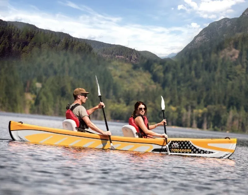 Luxury Tomahawk single double canoe kayaking high-end inflatable boat imported drawing material shipping speed delivery | Спорт и