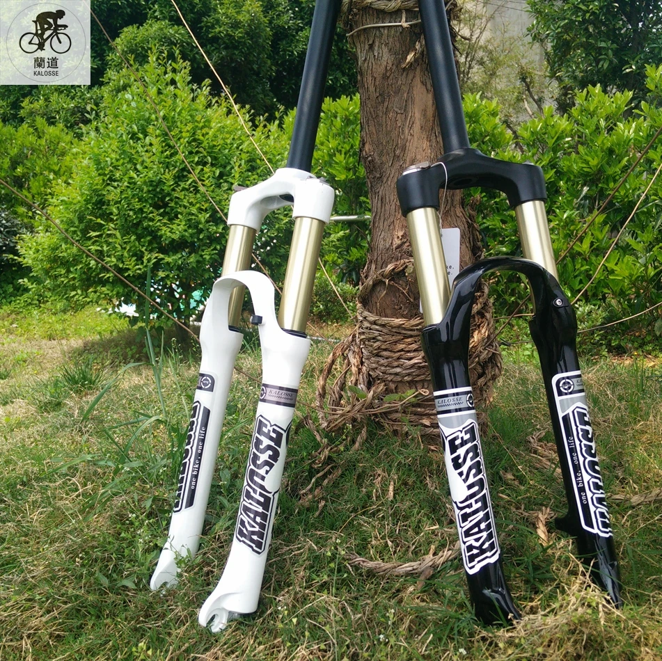 Kalosse Alloy lock Oil gas Bikes forks , MTB front suspesnion fork 26/27.5/29er 100*9mm travel
