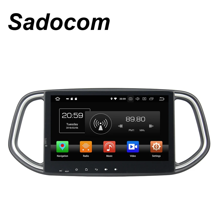 Excellent 10.1" HD TDA7851 4*50W Android 8.0 4GB RAM 8 Core  BT 4.0 Wifi GPS Glonass Map Car DVD Player RDS Radio For kia KX3 2014 - 2017 3