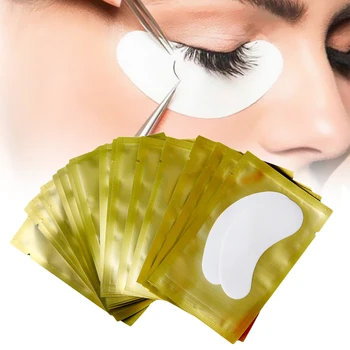 

50 Pairs Eye Pads Pillows for Eyelash Extension Disposable Eye Tips Paper Patches Set Eyelashes Sticker Kit Wraps Makeup Tool