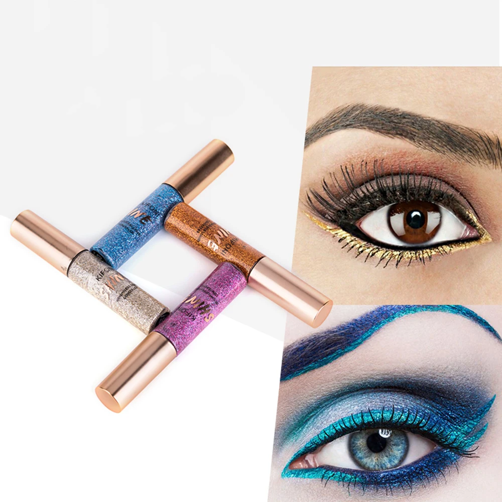 1pc New Shiny Waterproof Eyeshadow Glitter Liquid Eyeliner Makeup