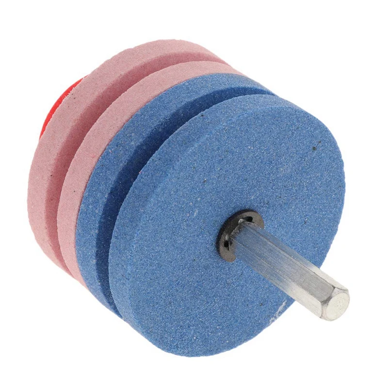 2Pcs 57Mm Lawn Mower Sharpener Faster Blade Sharpener Lawn Mower Universal Grinding Rotary Drill Cuts Lawnmower Blade Sharpene 2Pcs 57Mm Lawn Mower Sharpener Faster Blade Sharpener Lawn Mower Universal Grinding Rotary Drill Cuts Lawnmower Blade Sharpene