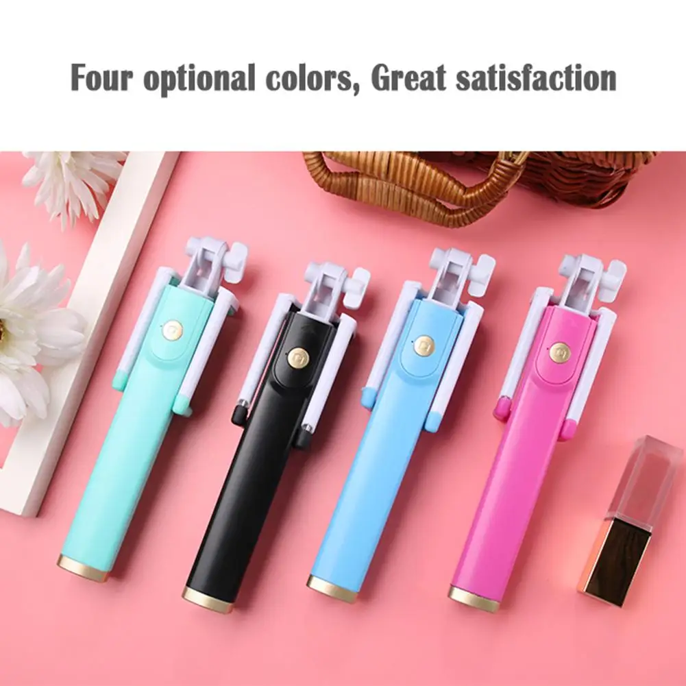 Self Selfie Stick Handheld Monopod+Bluetooth Shutter Remote Controller+Clip Holder for iPhone/Android Samsung HTC ect
