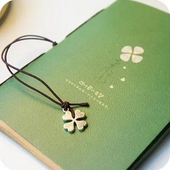 

Coloffice 1PC Clover Tied Rope Notebook Planner Refill Notebook DIY Hardcover Notebook Diary Office Weekly Student School Supply
