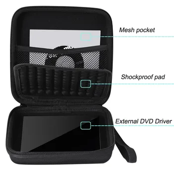 

Waterproof Protective Storage Case Carrying Bag Pouch for CD DVD Writer Blu-Ray &External Hard Drive For Apple USB Superdriv Box