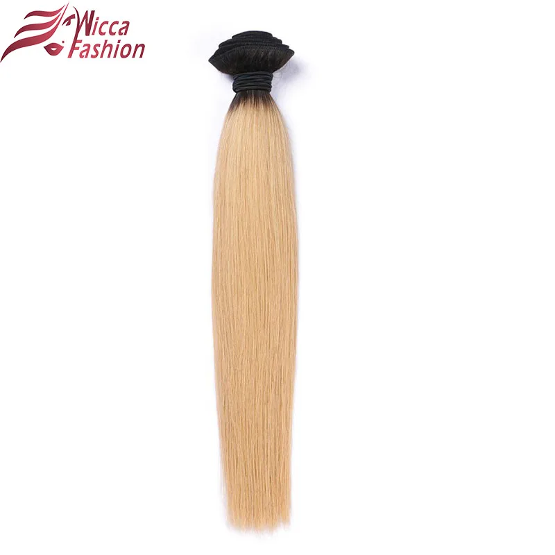 Dream beauty Омбре перуанские волосы прямые пучки волос 1 шт. 1B/27 коричневый медовый блонд Remy человеческие волосы для наращивания 8-28 дюймов