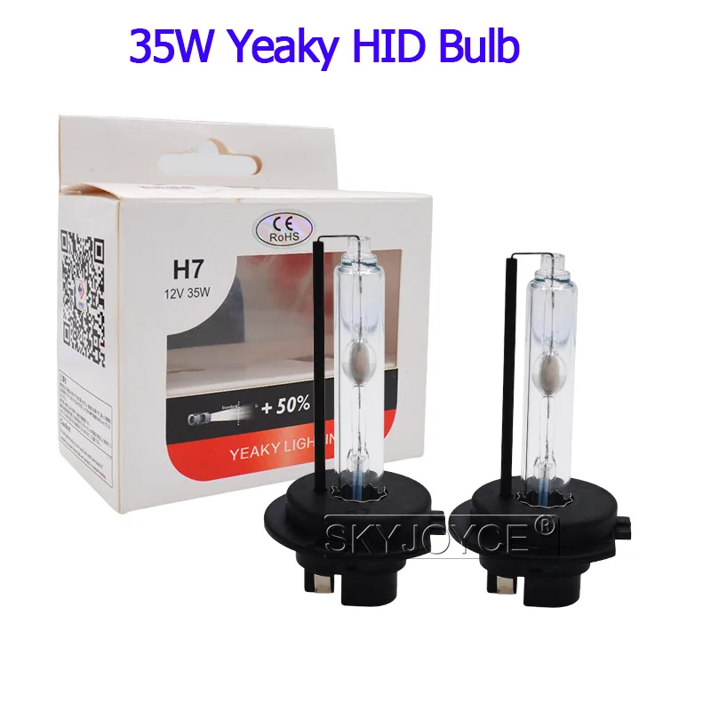 SKYJOYCE 35W Yeaky HID Bulb Kit Xenon H1 H7 H11 HB3 D2H Yeaky Xenon Kit 4500K 5500K 6500K 35W Fast Bright DLT F3 HID Ballast Kit (7)
