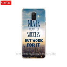 Capa de Silicone Para Samsung Galaxy A6 2018 caso SM A600 A600F Macio Tpu Capa Para Samsung A6 Plus 2018 tampa a605 A605F shell funda