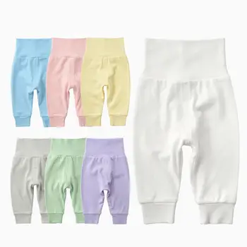 

Children Spring Pants Baby High Waist Leggings 2020 Unisex Baby Toddler Girl Pants Newborn Baby Trousers 7 Colors