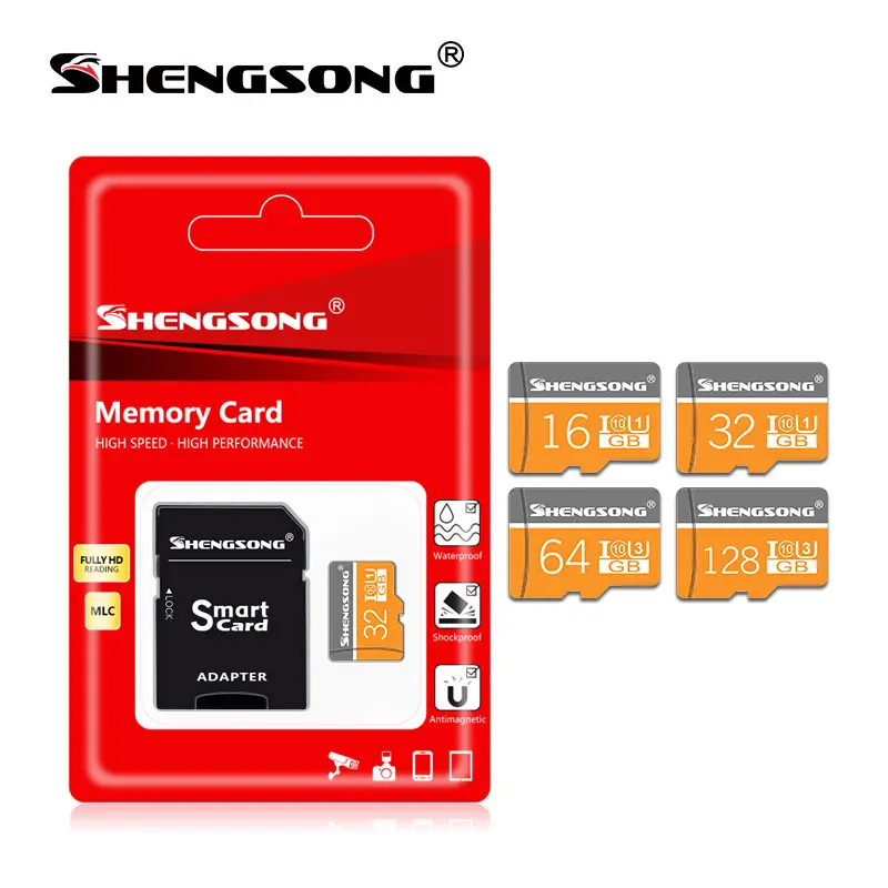 

high speed Micro SDXC SD Card Memory Card 16GB 32GB 64GB MicroSD C10 TF card cartao de memoria good gift