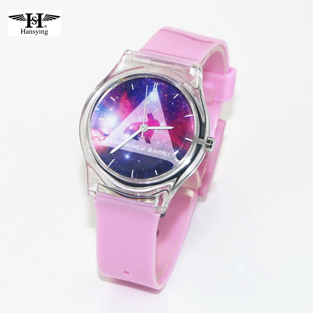 

Hansying Special Rabbit Pattern Design Women Analog Quartz Wrist Waterproof Watch Student Fashion Dress Quartz Watches Clock
