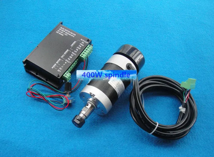 

ER11 48V 400W air spindle motor+Motor controller engraving machine spindle kit DIY