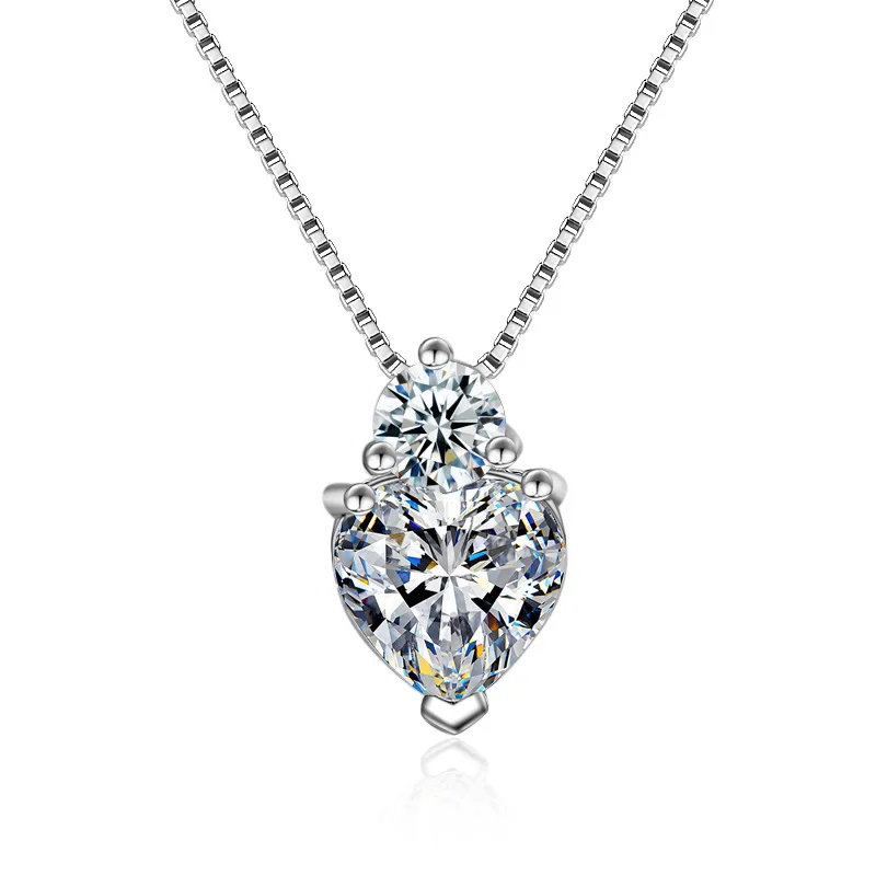 heart crystal wedding necklaces jewelry