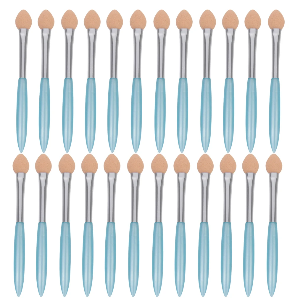 Lot of 24pcs Disposable Eye Shadow Eyeliner Brush SPONGE FOAM Applicator Random