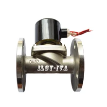 G1 1/" DN32 Нержавеющая Сталь жидкий газ нормально закрытый фланцевый электромагнитный клапан