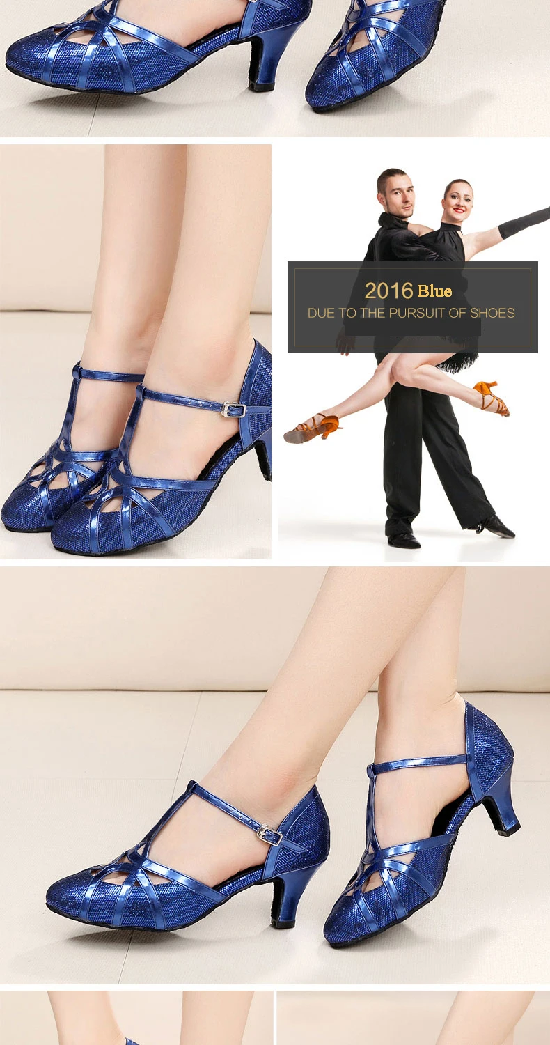 20161214_122051_021Professional Latin Dance Shoes Closed Toe PU Sequins 8cm Modern shoes for women Brand Upscale Flash Satin Adult Dancing Sneakers