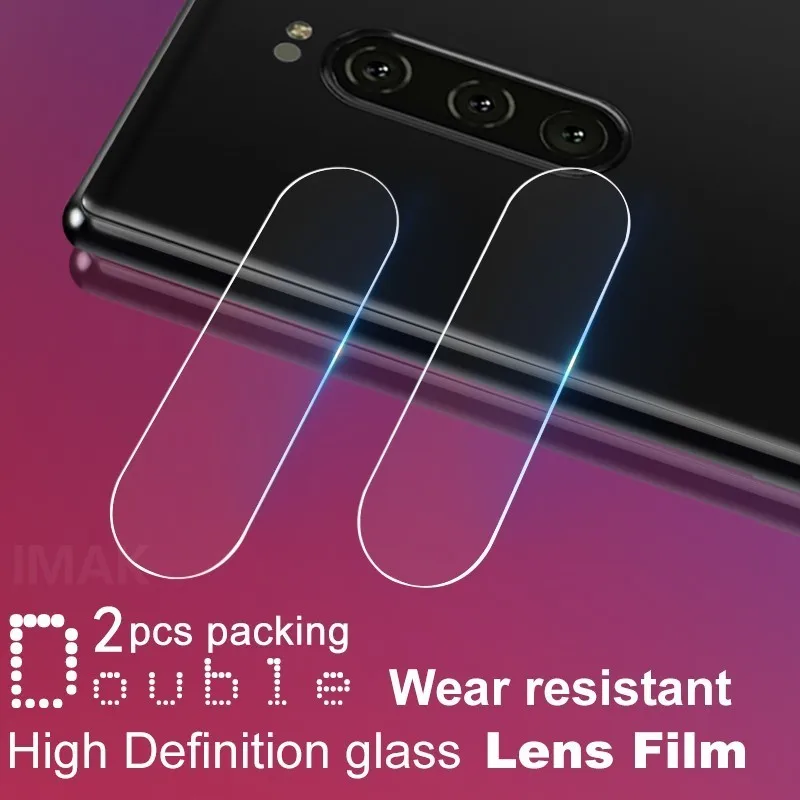

for Sony Xperia 1 Camera Lens Protector IMAK HD Camera Lens Tempered Glass for Sony Xperia 10 Plus