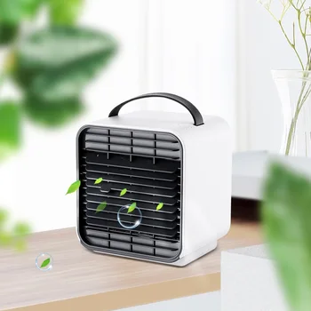 

New Mini Negative Ion LED Night Lamp Fan Air Conditioner Portable Handheld Desk Fans Cooler Air Humidifier