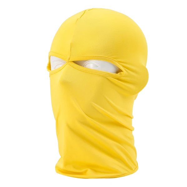 Мотоцикл головные уборы Для мужчин Для женщин унисекс маски Балаклава полный маска защиты от солнца лайкра дышащие летние Moto Велоспорт Открытый - Цвет: 02 Yellow