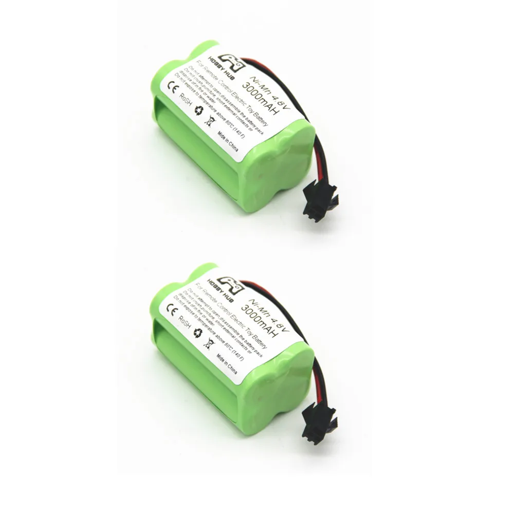 Ni-mh 4,8 V 3000mah перезаряжаемая батарея 4,8 v для радиоуправляемых автомобилей, лодок, танков, роботов, игрушка с дистанционным управлением, электрическая игрушка AA nimh 4,8 v батарея - Color: 2pcs