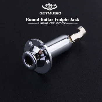 

Acoustic Electric Guitar EQ Pream Endpin Jack Round Guitarra Pickup Cylinder Output End Pin Plug Jack Socket 1/4" 6.35mm
