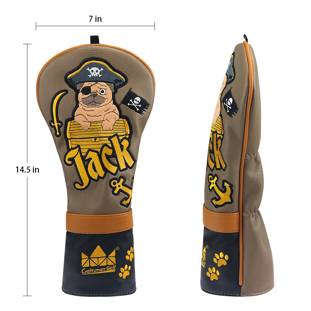 Чехол для головы Captain Jack Golf гибридный деревянный защитный чехол с # Tag|Клюшки