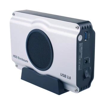 

USB 3.0 To 3.5 Inch SATA I/ II/ III Aluminum Hard Drive Enclosure Case with Cooling Fan (Maximum support 8TB)