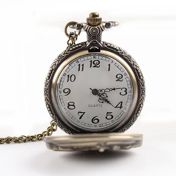 Vintage Antique Carving Motorcycle Steampunk Quartz Pocket Watch Retro Bronze Women Men Necklace Pendant Clock with Chain Toy vintage carving rose quartz pocket watch exquisite in full bloom hollow necklace chain women accessory lady bronze clock gift