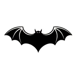 15,6*6 см Bat узор яркие декоративные наклейки Винил Светоотражающие кузова наклейка черный/серебристый S1-2177