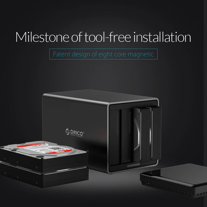 ORICO NS500C3 инструмент бесплатно 5 bay 3 дюйма Гбит/с USB3.0 до SATA3.0 жесткий диск Док