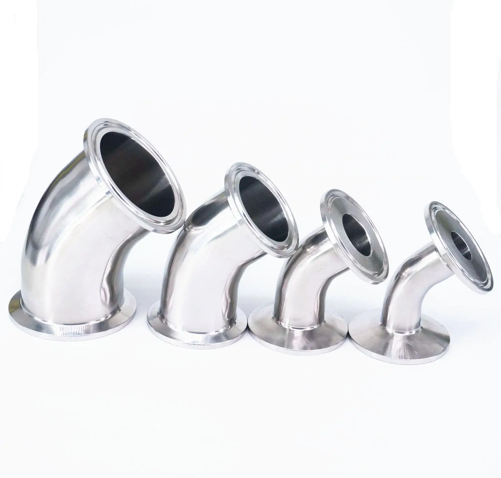 

1.5" 2" 2.5" 3" 3.5" 4" Tri Clamp 304 Stainless Steel 45 Degree Elbow Sanitary Pipe Fitting Home Brew