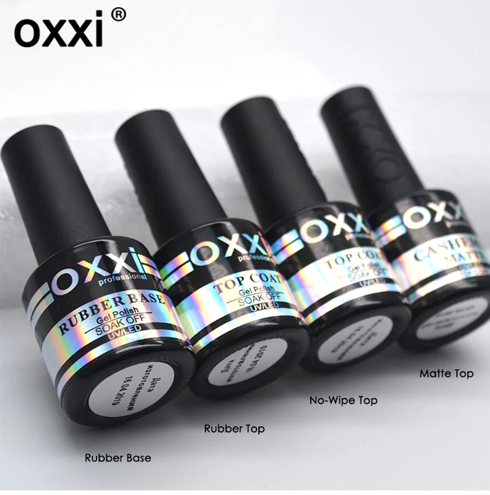 Oxxi яркий Гель-лак 8 мл Led УФ-гель для ногтей Полупостоянный Гибридный маникюрный лак для ногтей резиновое Базовое покрытие для ногтей