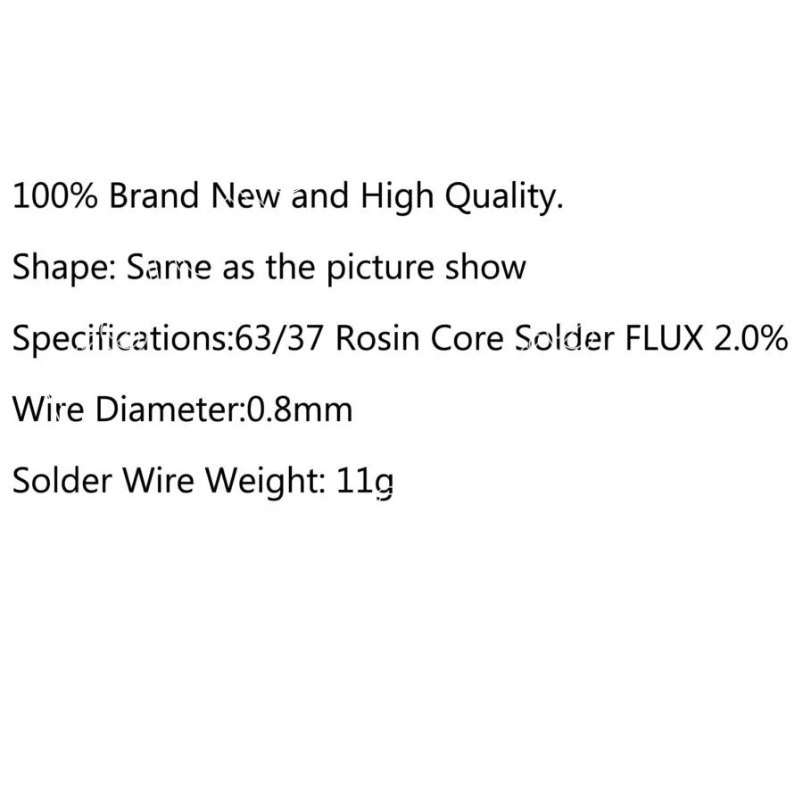 Areyourshop распродажа высокое качество 10 шт. 0.8 мм 63/37 11 г Tin Lead Розин припой Провода трубки пайки 2.0%