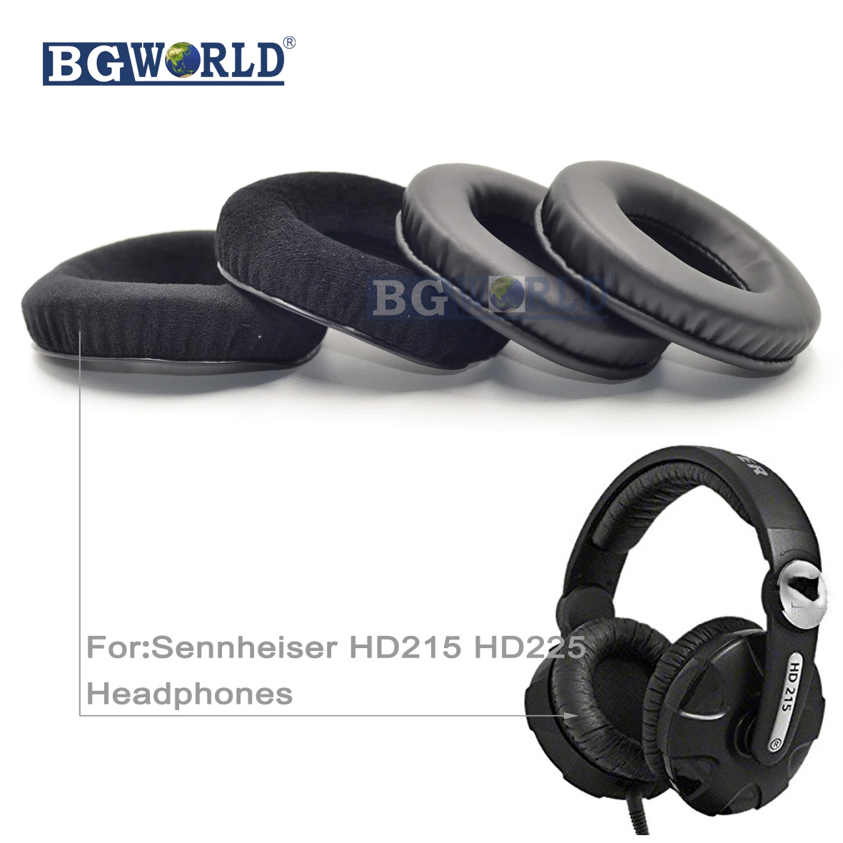 Замена BGWORLD амбушюр, подушечки для наушников Sennheiser HD215 HD225 |  Электроника | АлиЭкспресс
