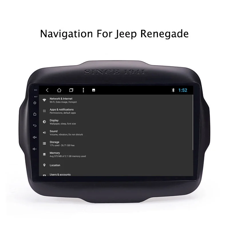 Top NAVITOPIA 9inch 2G RAM 32G ROM Android 8.1 Car DVD Multimedia GPS Navigation for Jeep Renegade 2016 6