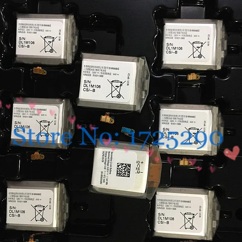 

1pcs original Gear 4 S4 472mAh Battery For Samsung Galaxy watch 46mm SM-R800 SM-R805 R805W R805U R805N R805F