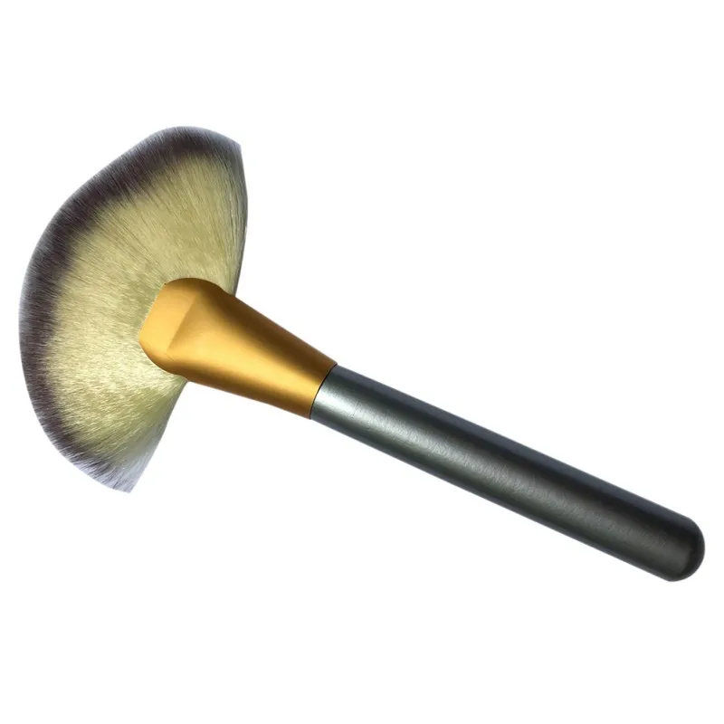 Professional Single Makeup Brush Blush / Powder Makeup Brush Soft Fan