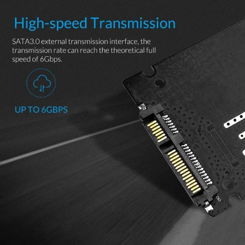 ORICO M2TS алюминиевый сплав M.2 NGFF на SATA конвертер M.2 SSD твердотельный Накопитель SSD чехол hd переходник в корпусе для настольного ПК