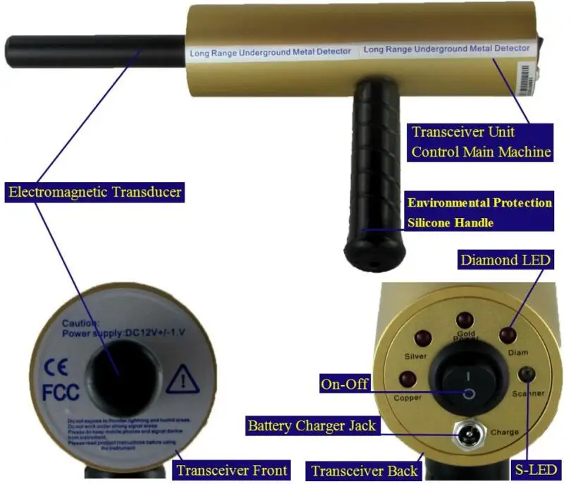 Профессиональный детектор золота длинные и глубокий Range подземный металический детектор aks Высокая чувствительность Cooper золотистый, серебристый, цвета алмаза детектор