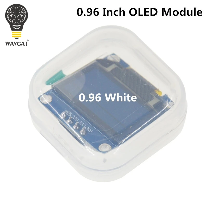 WAVGAT White color 128X64 OLED LCD LED Display Module For Arduino 0.96" I2C IIC Serial new original
